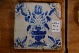 A delft tile.