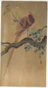KOSON OHARA (1877-1945): TWO EARLY 20TH CENTURY ORIGINAL JAPANESE WOODBLOCK PRINTS, Pheasant and