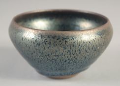 A CHINESE NOGIME TENMOKU POTTERY BOWL, 11cm diameter.