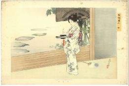 TOSHIKATA MIZUHO (1866-1908), GEKKO OGATA (1859-1920): TWO LATE 19TH CENTURY ORIGINAL JAPANESE