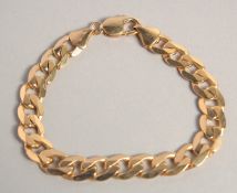 A 9CT GOLD BRACELET. 24gms.