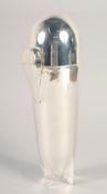 A SILVER PLATED ZEPPELIN COCKTAIL SHAKER. 9ins high.