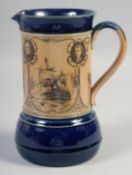 A ROYAL DOULTON STONEWARE JUG, 