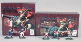 W. BRITAIN. FRENCH COMMAND SET. 00151 BRITISH COLDSTREAM GUARDS DEFENDING SET, 00150. Boxed (2).