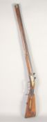 A GERMAN FLINTLOCK SPORTING GUN, dated 1768, 13 bore octagonal 29.5 in barrel, indistinctly signed &