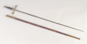 A GERMAN SOCIETY SWORD, late 19th century, slender oval blade signed 'Luneschloss, Solingen',