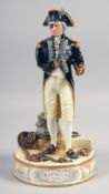ROYAL DOULTON FIGURE OF VICE ADMIRAL LORD NELSON no. HN3489, no. 250 of 950, standing on a base with
