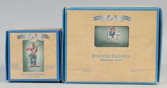 DISTLER FIGUREN WATERLOO SERIE, British the Kings Dragon Trooper, boxed, and 1st Foot Guards