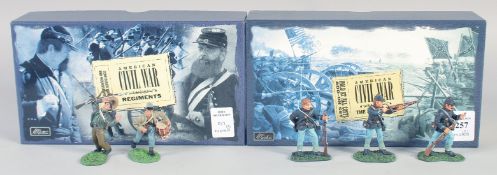 W. BRITAIN. AMERICAN CIVIL WAR RETIMENTS, 17109, 17295. Boxed (2).