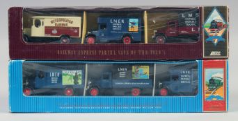 LLEDO RAILWAY EXPRESS PARCEL VANS OF THE 1930's, and LNER EXPRESS PARCEL VAN COLLECTION, boxed, (