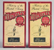 W. BRITAIN, History of the British Army, Redcoats, 43009, 44002, boxed, (2).