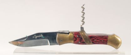A LAGUIOLE FOLDING PEN KNIFE, 4.5