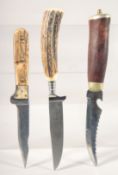 A ROSTFREI KNIFE, and two others, (3).
