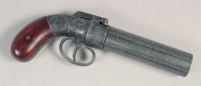 A REPRODUCTION ALLEN & THURBER PEPPERBOX REVOLVER.