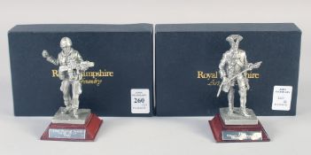 ROYAL HAMPSHIRE ART FOUNDRY, The Kings Carabineers Blenheim 1704, The Royal Scots Gulf War 1990,