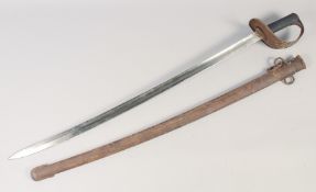 AN 1885 PATTERN BRITISH CAVALRY TROOPER'S SWORD, curved fullered 34in blade etched with 'R. Mole