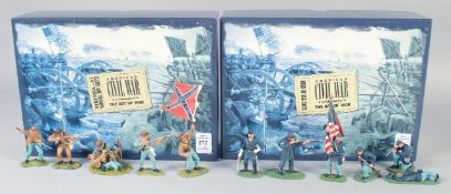 W. BRITAIN, AMERICAN CIVIL WAR, Hold At All Costs, 17245, Clubs Are Trumps, 14th Virginia, 17301,