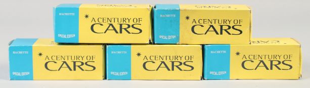 A CENTURY OF CARS, Ford V8, Citroen DS, Chevrolet 1950, Land Rover, Jaguar, 55100, (5).