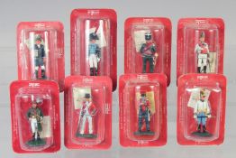 DEL PRADO COLLECTION, a set of eight soldiers, in perspex (8).