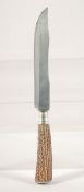 A DAVID EVERTS SOLINGEN KNIFE, with antler handle, 11