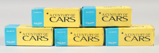 A CENTURY OF CARS, Chrysler Windsor, Ford Mustang, Porsche Boxter, Range Rover, V. W. Camper van (