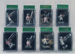 NAPOLEONIC WARS, a set of eight French and British soldiers in perspex (8).