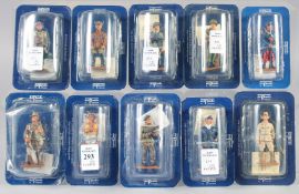 DEL PRADO, TEN SMALL VARIOUS DIECAST SOLDIERS. (10).