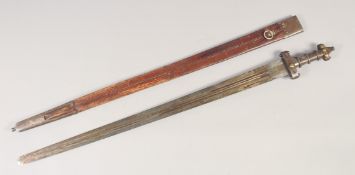 A REPLICA OF A ROMAN SHORT SWORD early 20th century, straight double edged pointed 17in blade with