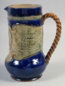 A ROYAL DOULTON STONEWARE JUG, 