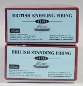 W. BRITAIN, British Kneeling Firing, 41154, British Standing Firing, 41153, boxed. (2).
