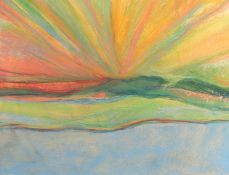 Jeff Hoare (1923-2019) British, 'Provence Summer', pastel, titled verso, 18