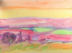 Jeff Hoare (1923-2019) British, 'Tempest II', watercolour, 22.75