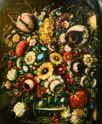 Early 20th Century, a still life composition of mixed flowers, oil on canvas, 30
