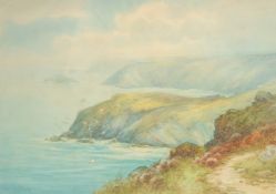 Lewis Mortimer (FL 1920-1930) Views of Polpero, Newquay and Tintagel, watercolours, all signed in