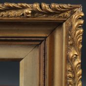 A Victorian gilt composition frame, rebate size 6