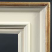 A Modern painted moulded frame, rebate size 10