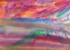 Jeff Hoare (1923-2019) British, 'Tempest', watercolour, titled verso, 20.5