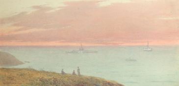 William Edwards Croxford (1852-1926) British, 'On the Eve of War, Summer 1914', watercolour,