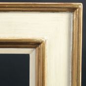 A Modern painted moulded frame, rebate size 16.5