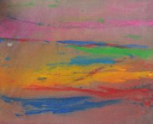 Jeff Hoare (1923-2019) British, 'Rainbow of Dreams', acrylic on canvas, titled verso, 15.75