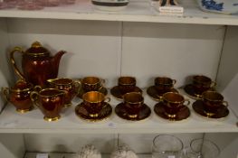 A quantity of Carltonware part coffee services.