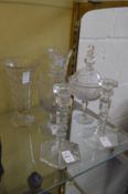 A pair of candlesticks etc.