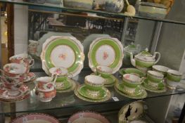 Royal Albert Lady Carlyle teaware and other teaware.