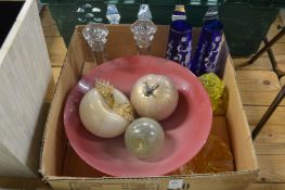 Decorative glassware.