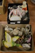 Decorative china figurines etc.