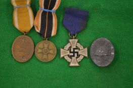 A group of four German 1939 military medals.