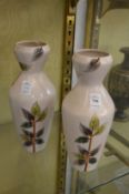 A pair of decorative vases.