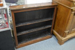 A 19th century rosewood small open bookcase.