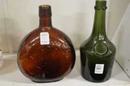 Two old bottles.