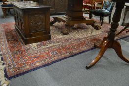 A good Persian carpet, cream ground with all over floral decoration 9' 6